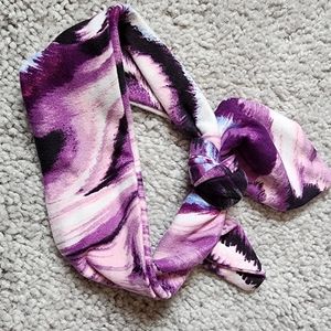 Mini Purple Swirl Tie Headband